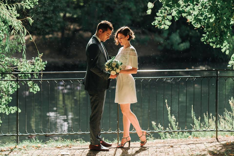 Paris Wedding day photo