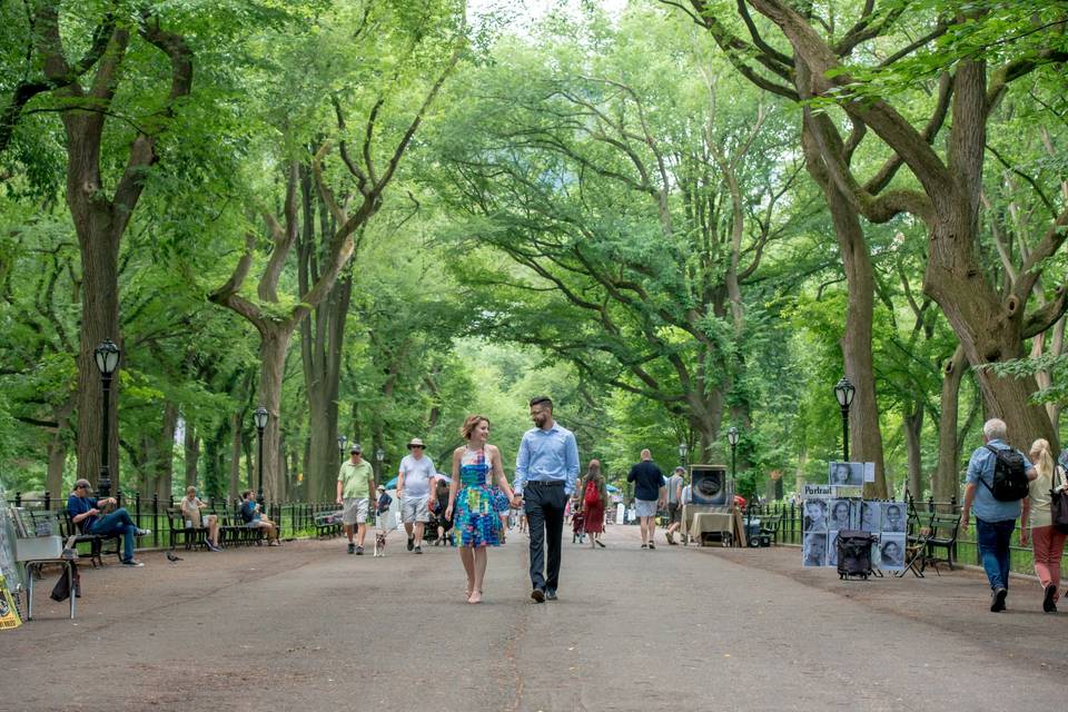 Central Park Engagement photo