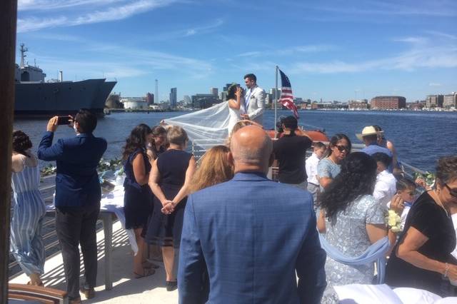 Wedding ceremony on the bay