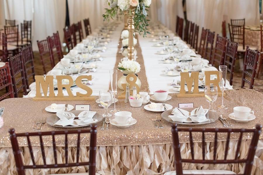 Reception set up