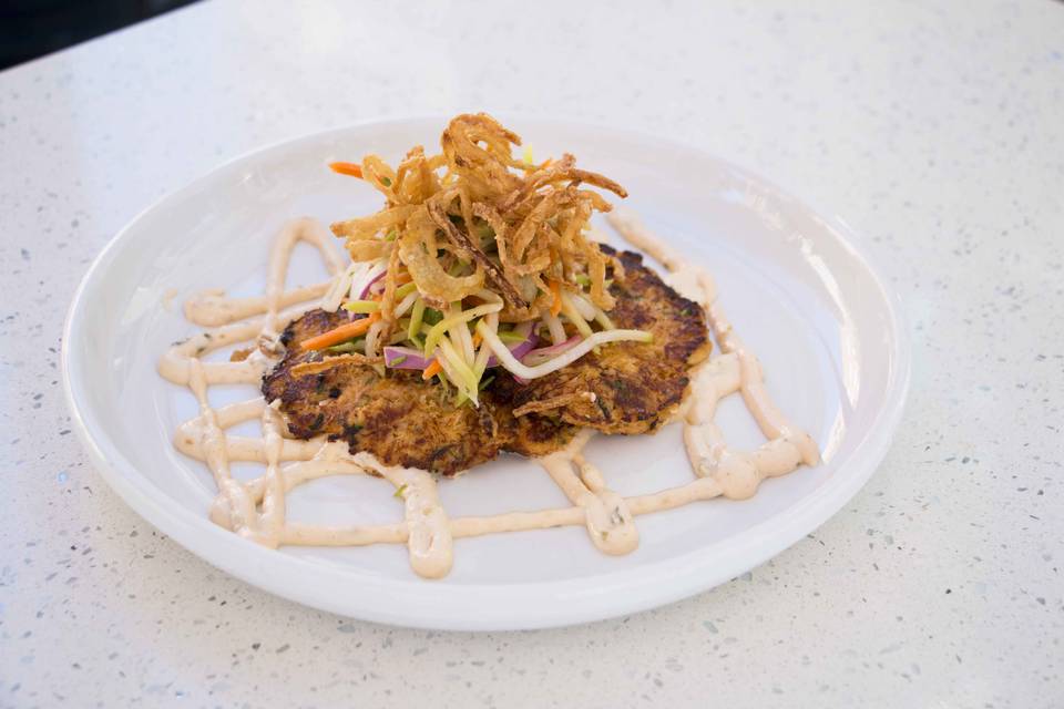 Crab Cake w/ Chayote Slaw