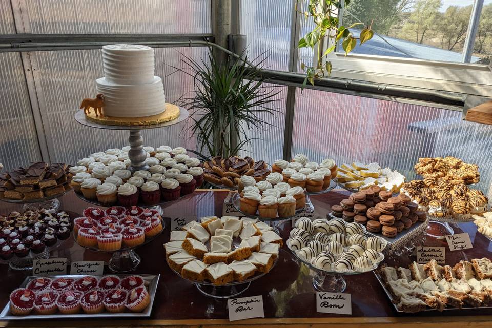 Wedding Cake and Dessert Table