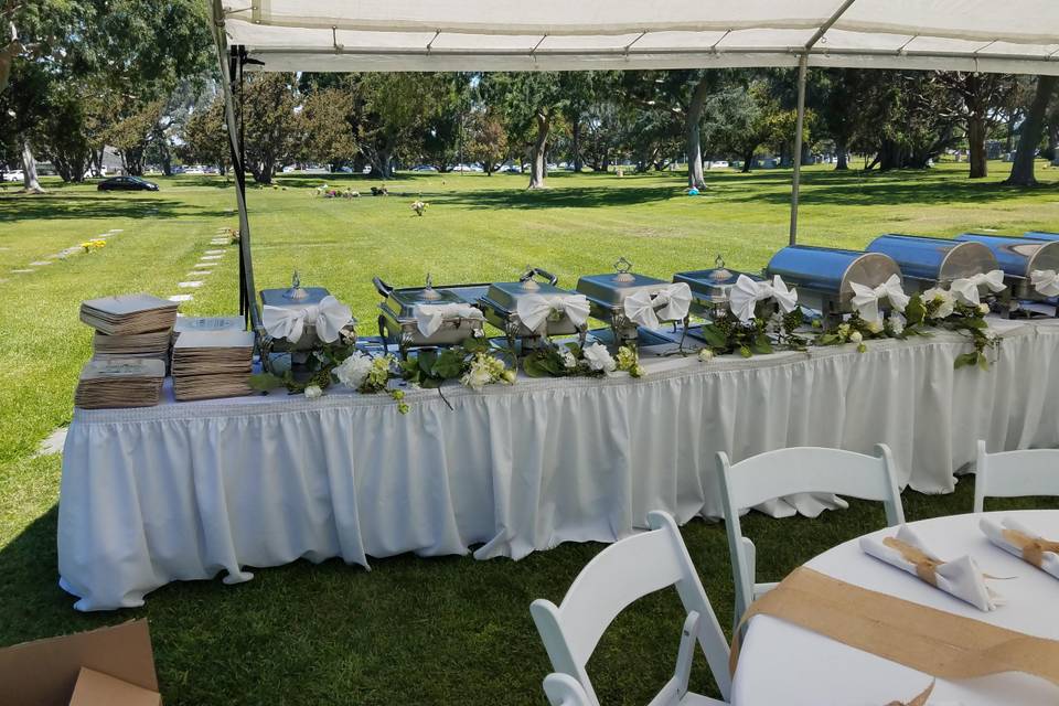 Catering for outside venues