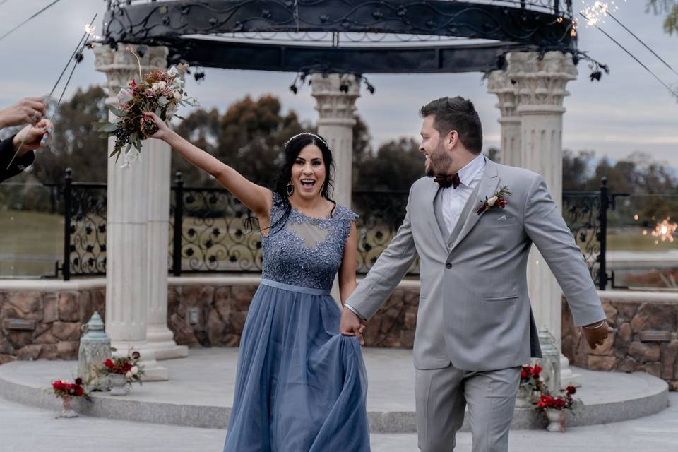 The sparkler exit