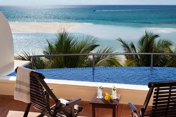 Overlooking the sea