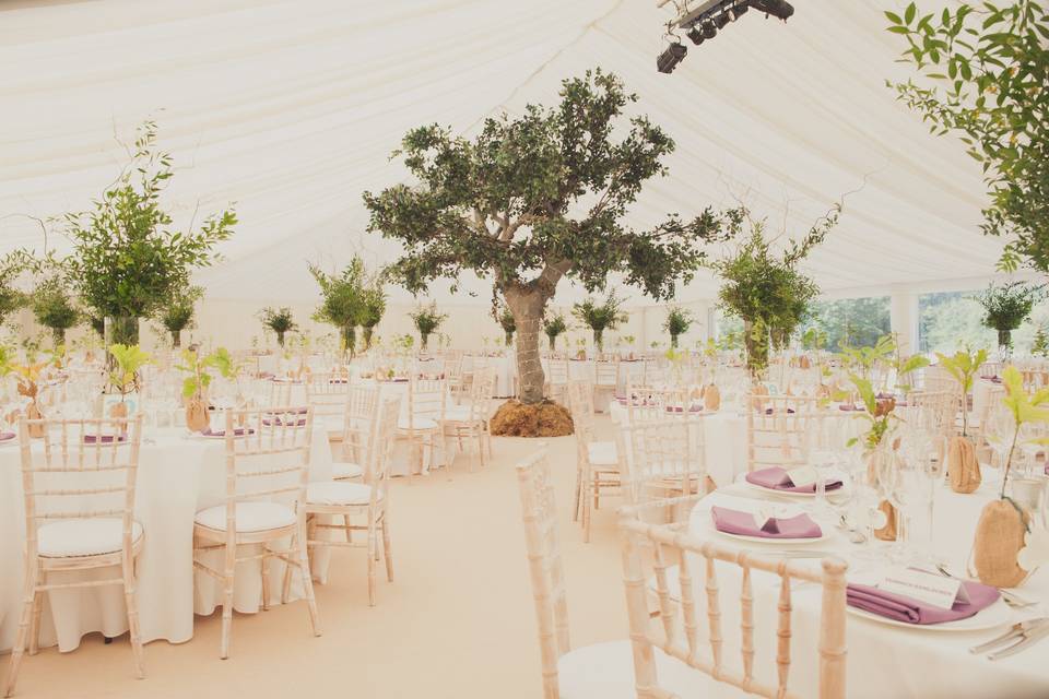 Wild rustic style wedding in luxury marquee set in the beautiful countryside of Cambridge