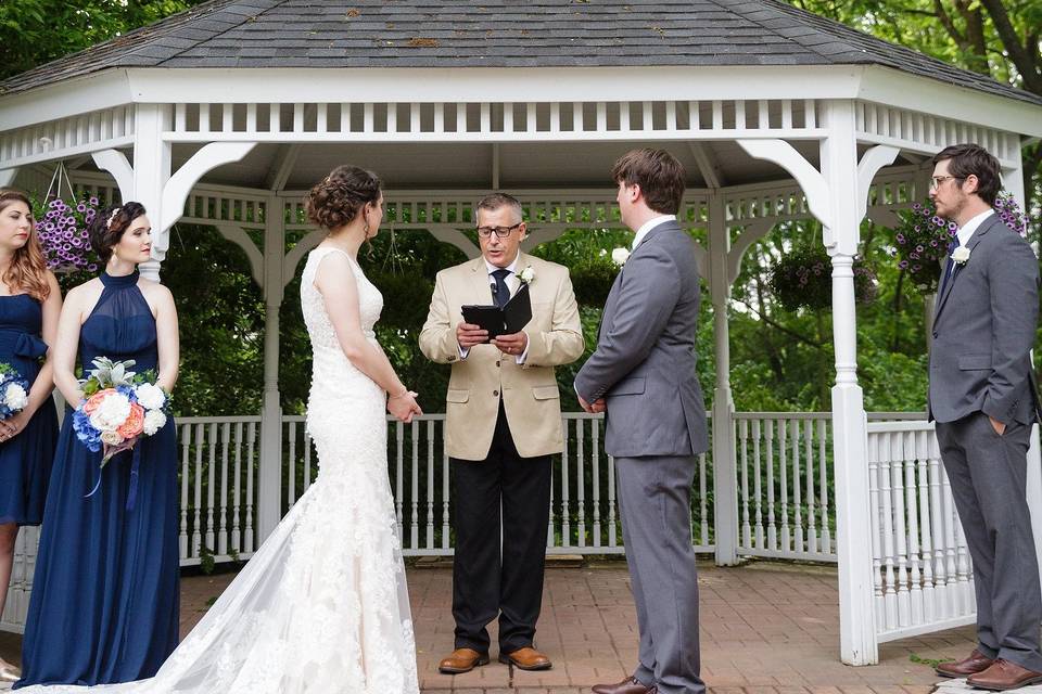 Ceremony at the gazeebo