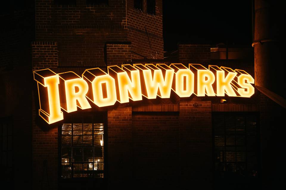 Ironworks sign