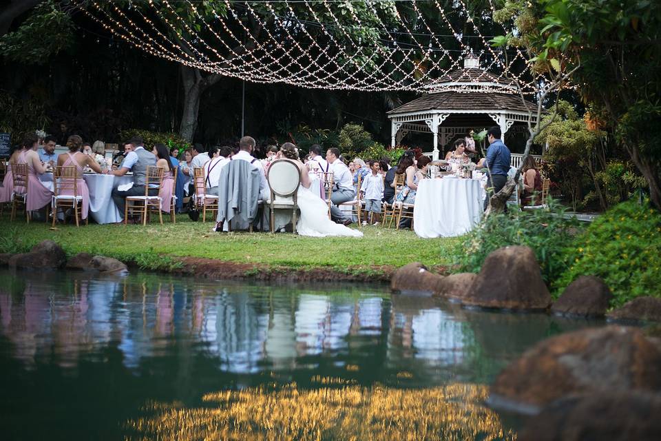 Tropical Gazebo Reception