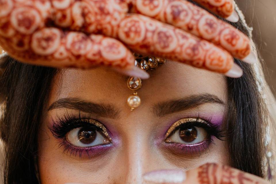 Bride close up, Indian wedding