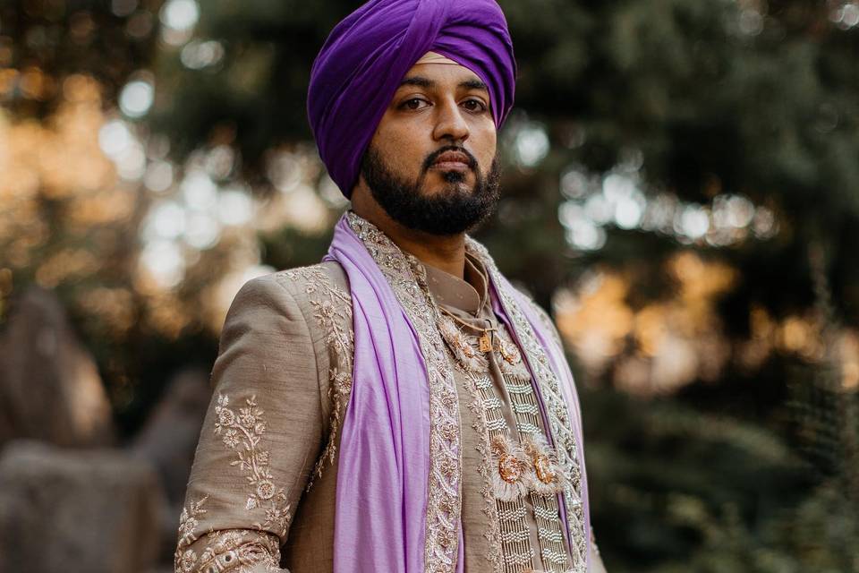 Groom close up, Indian wedding