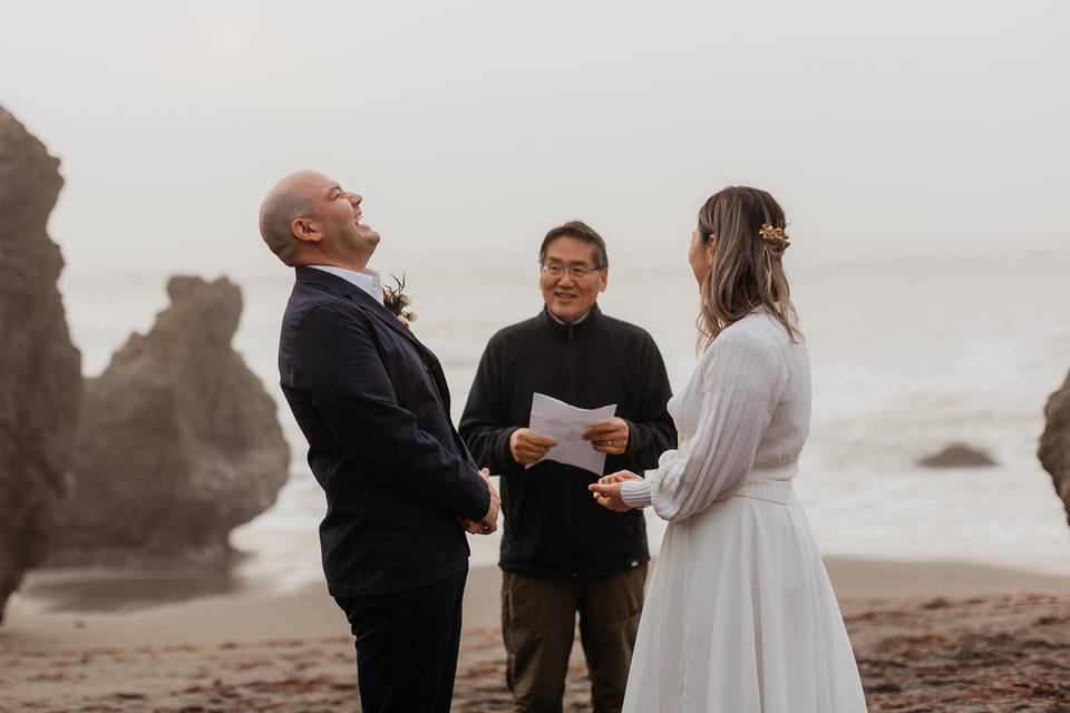 Sonoma coast elopement