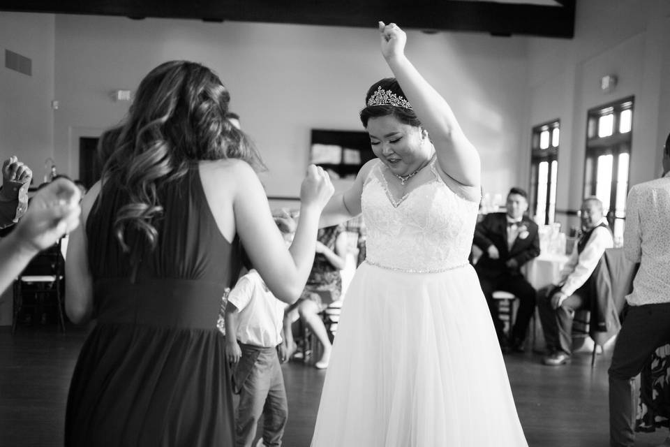 Bride dancing @ reception