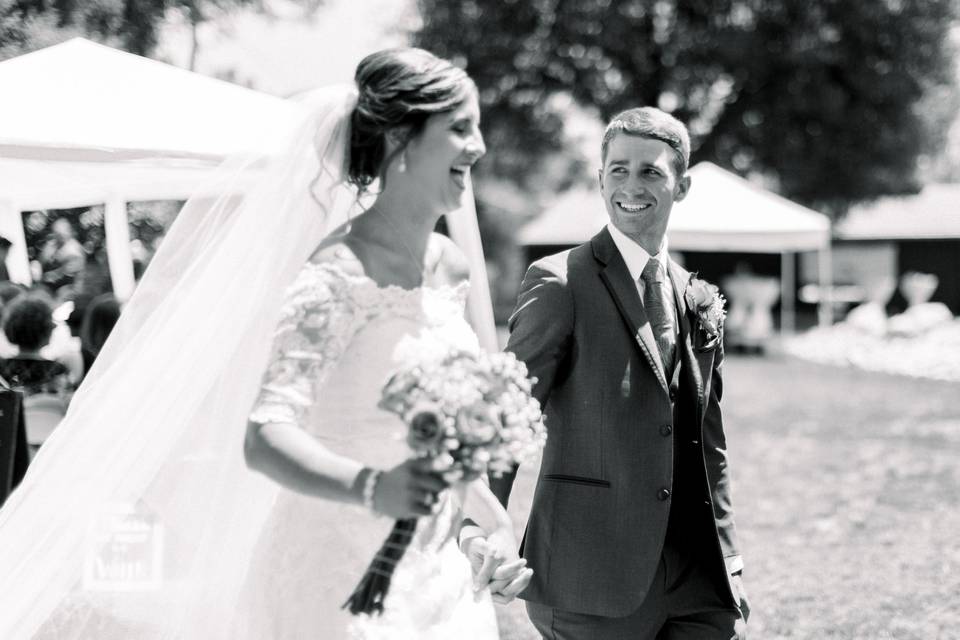 Backyard wedding. Redding, CA