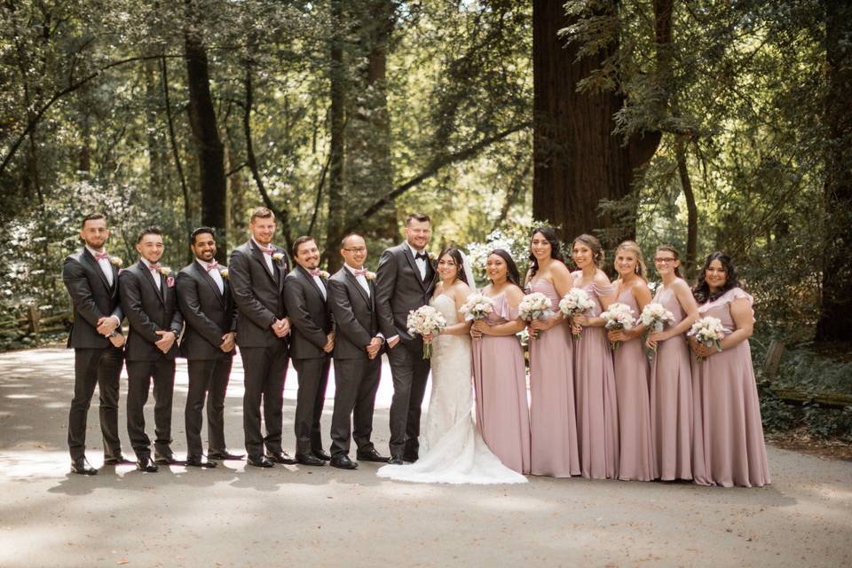 Bridal party portraits