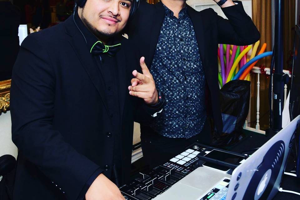 Having fun with guests