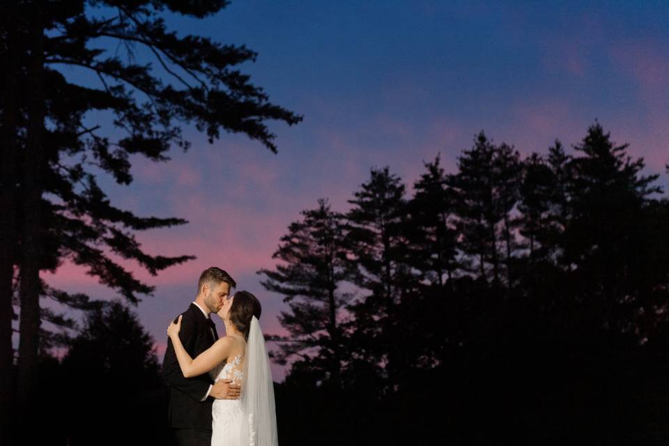 Adirondack Sunset among Pines