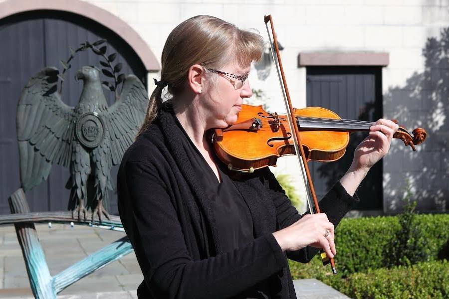 Playing the violin