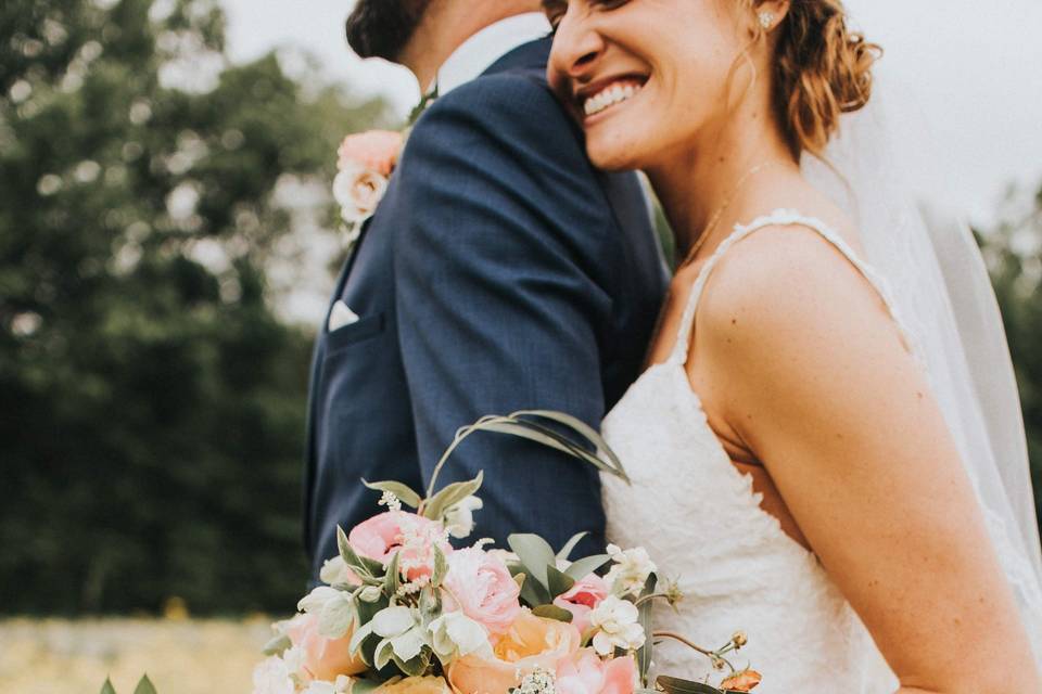 Whimsical garden bouquet