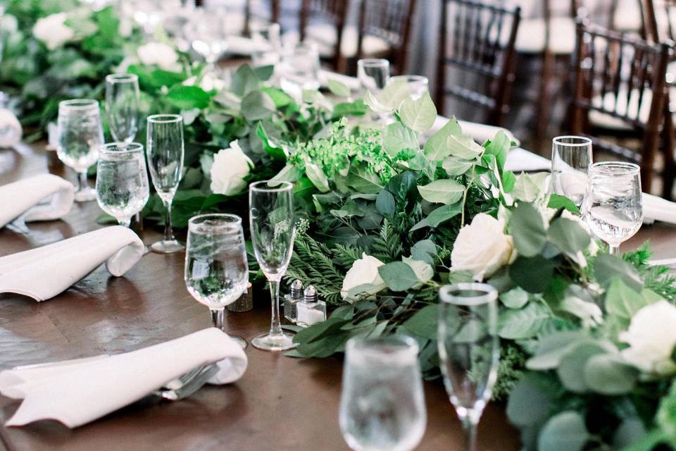 Greenery centerpiece