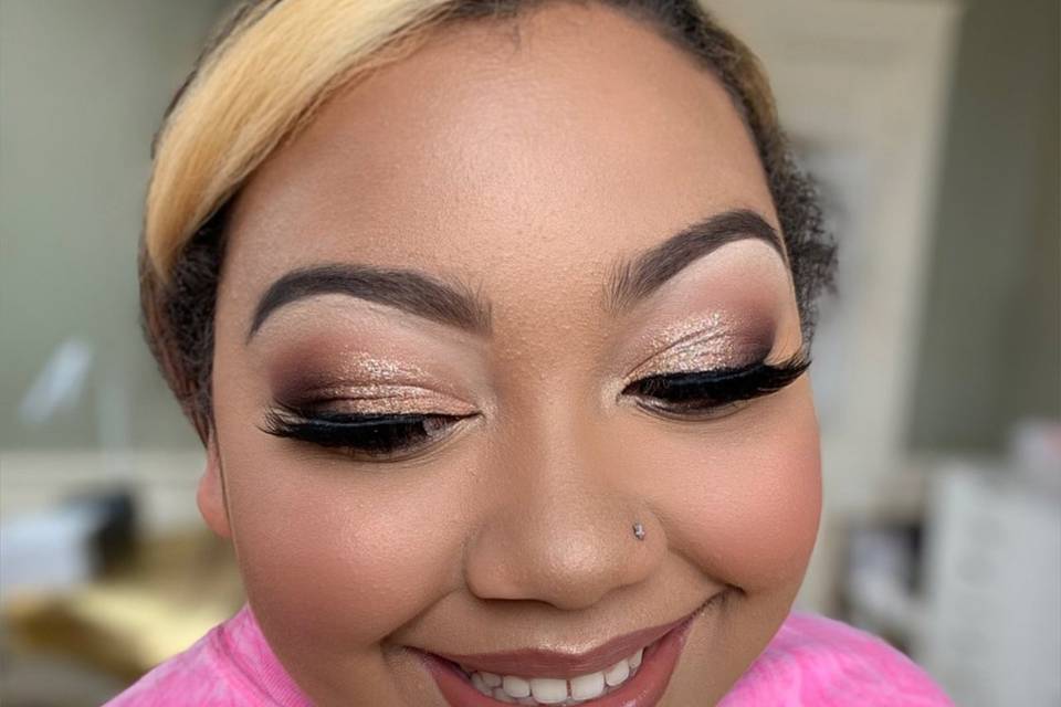 Gorgeous rose gold look
