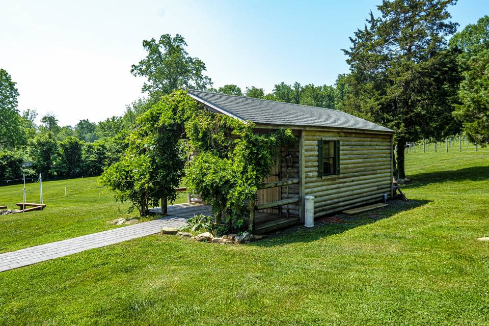 Cabin with Wisteria