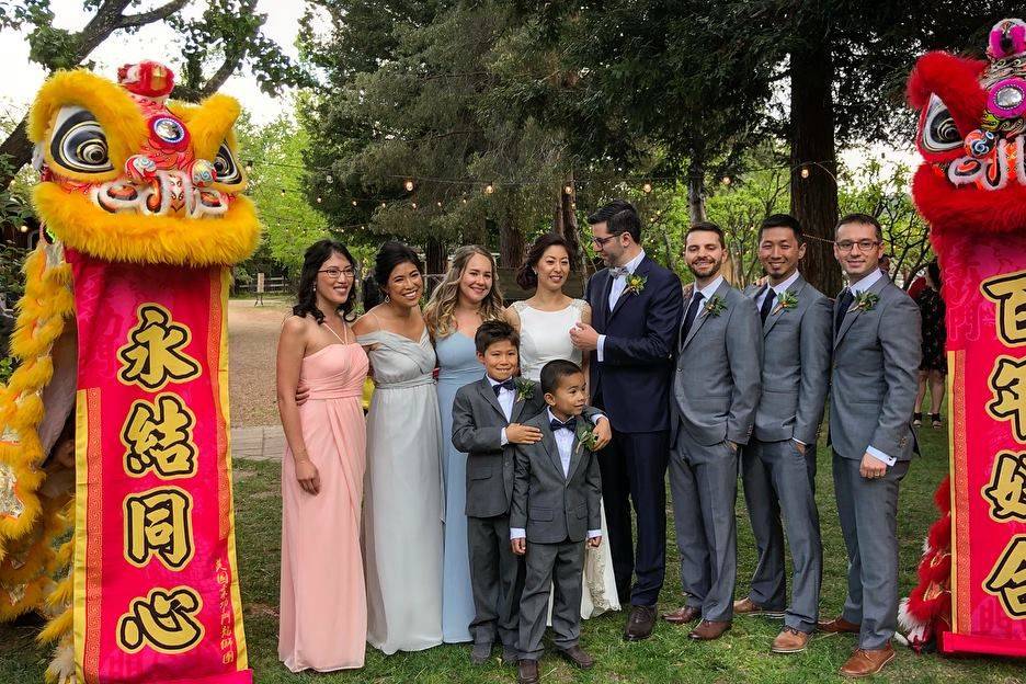 Wedding group photo