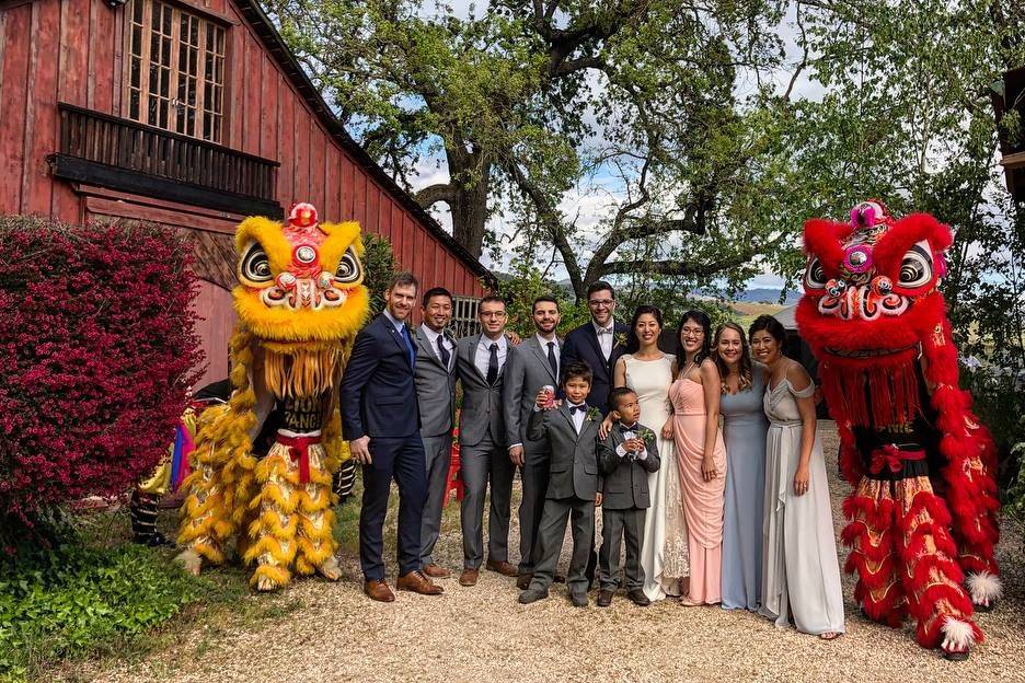 Wedding group photo