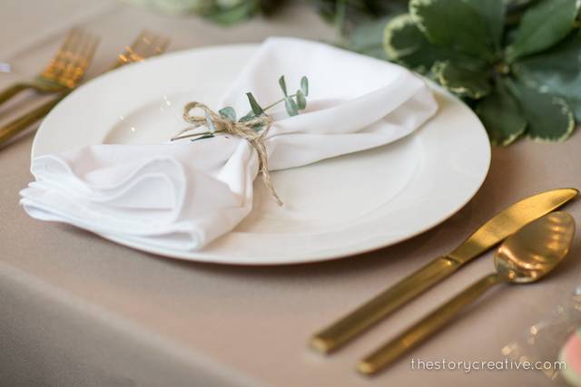 Garden inspired centerpieces