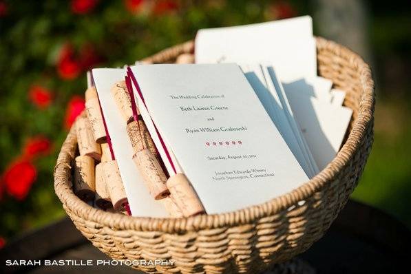 Outdoor wedding ceremony area