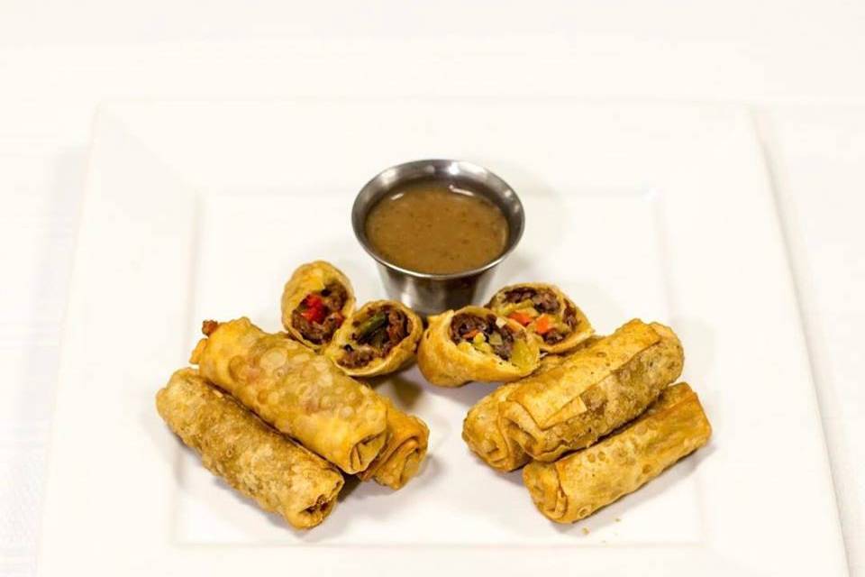 Italian beef egg rolls