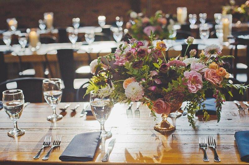 Floral table centerpiece