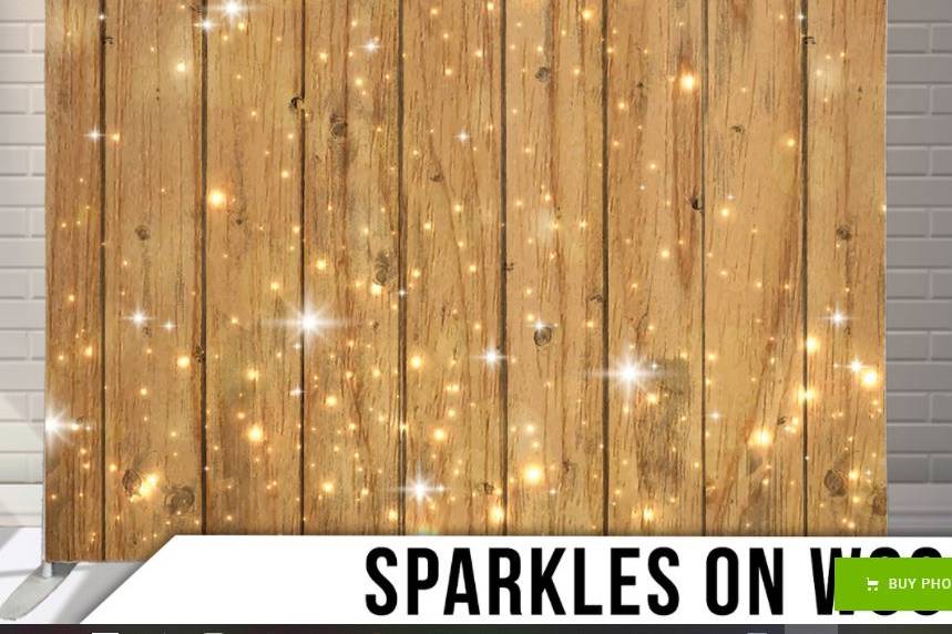 Sparkles on wood