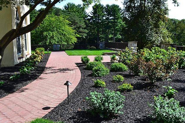 Manicured gardens