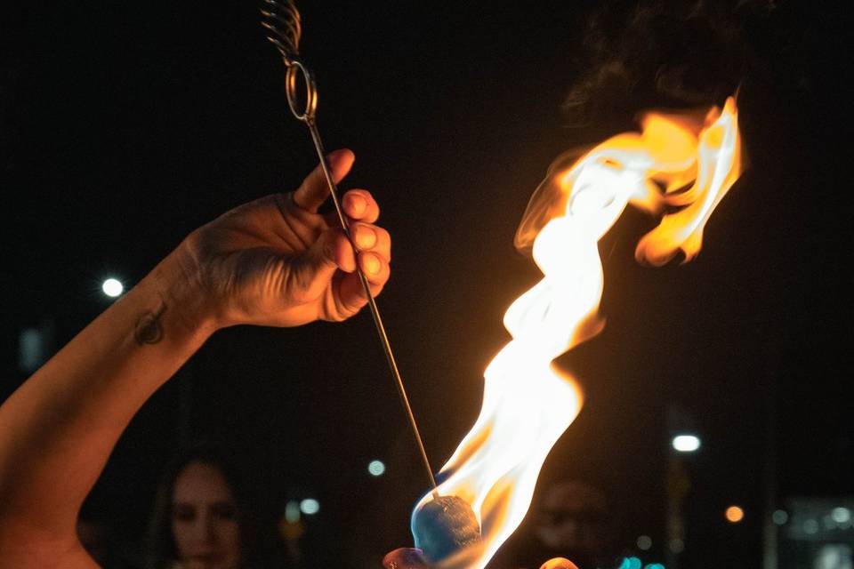Fire Eating Performance