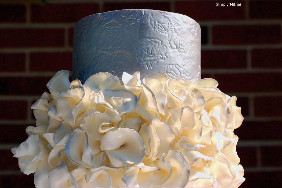 Rose Embossed Cake