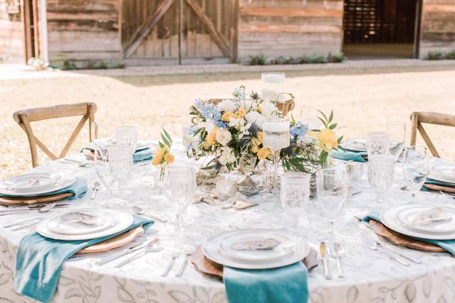 Lowcountry blue and yellows