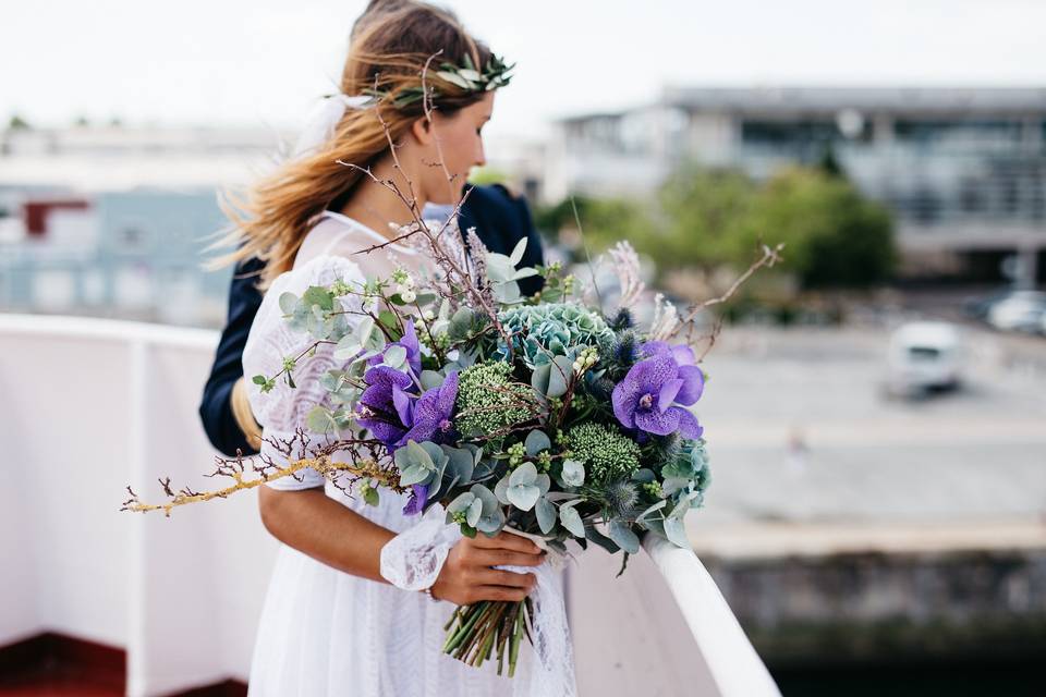 Boho bridal bouquet