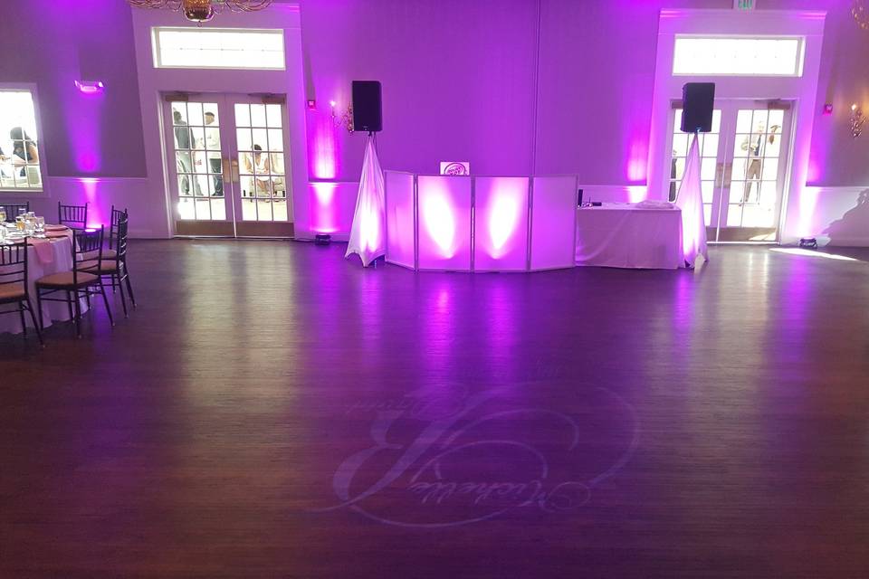 Dj setup and monogram