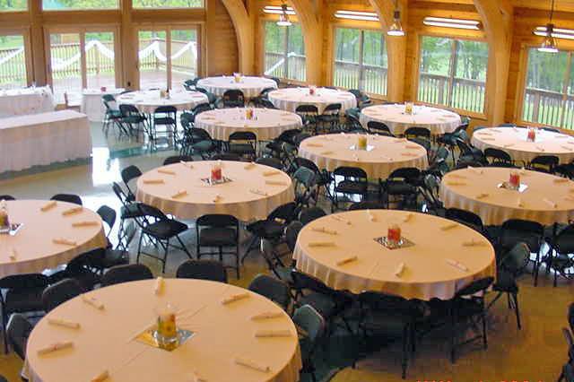 A look at the inside of the Lodge banquet facility at Quail Ridge Park.