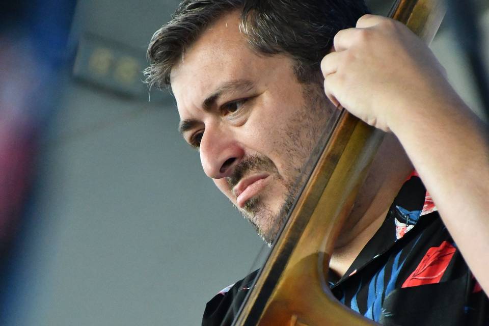 Rudy on bass