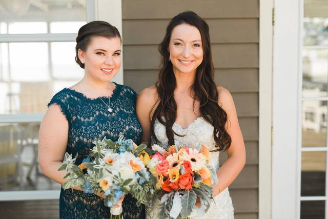 Bride with friend