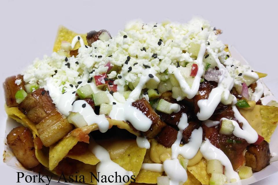 Porky Asia nachos