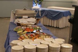 Buffet table