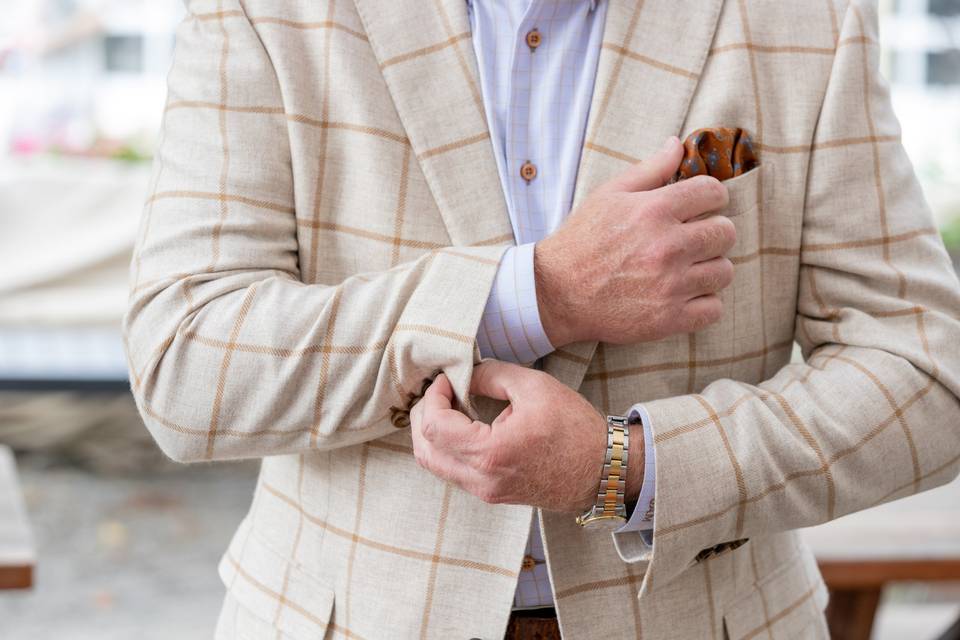 Sportcoat look for wedding