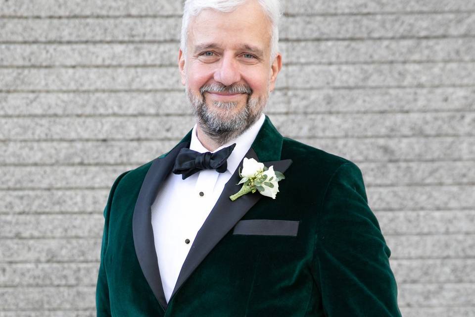 Green Velvet Dinner Jacket