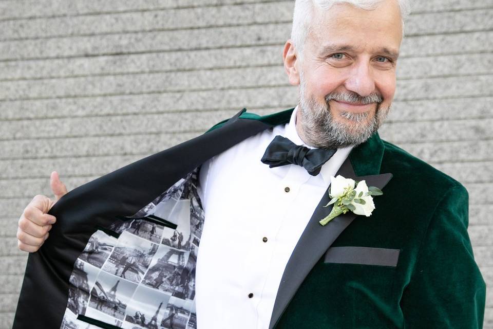 Green Velvet Dinner Jacket