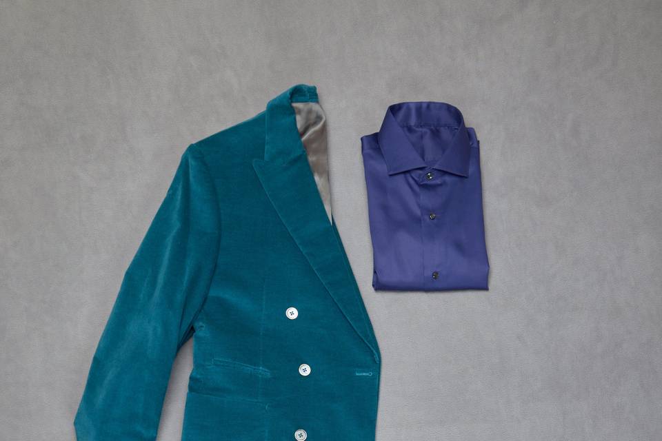 Teal Velvet Dinner Jacket