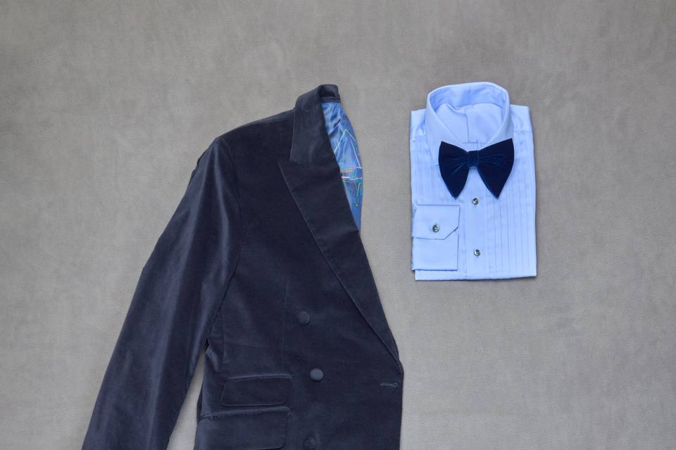 Navy Velvet Dinner Jacket