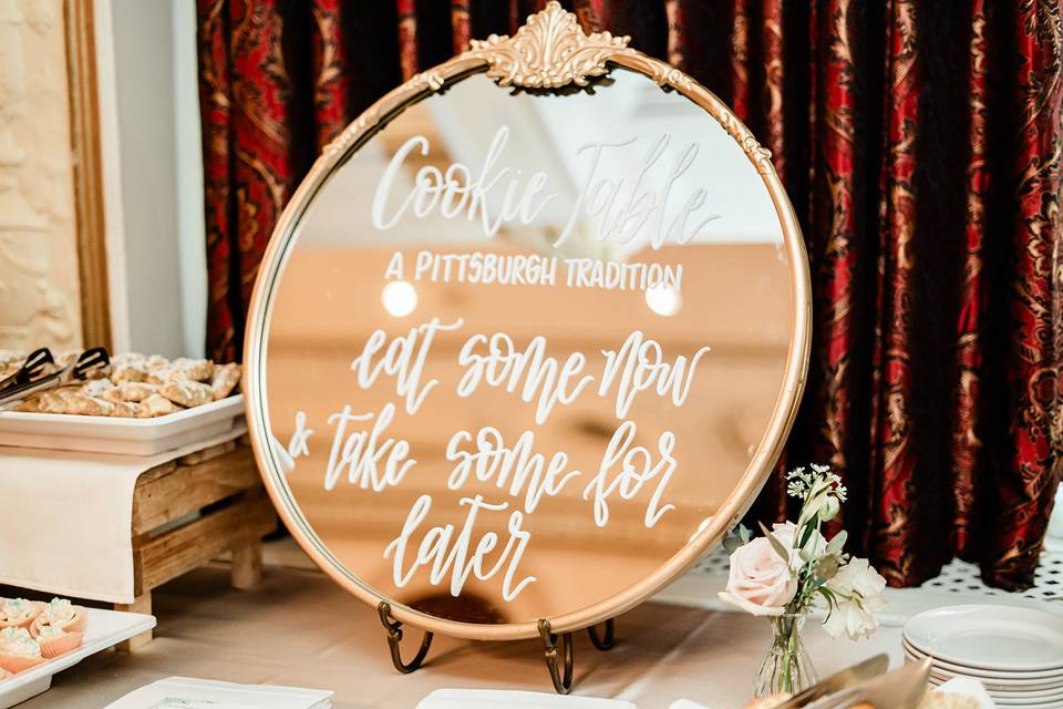 Pittsburgh Cookie Table Sign